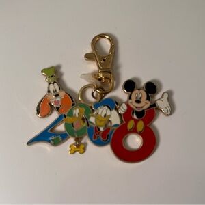 Disneyland Goofy Pluto Donald Duck Mickey Mouse 2008 Pin Trading Keychain